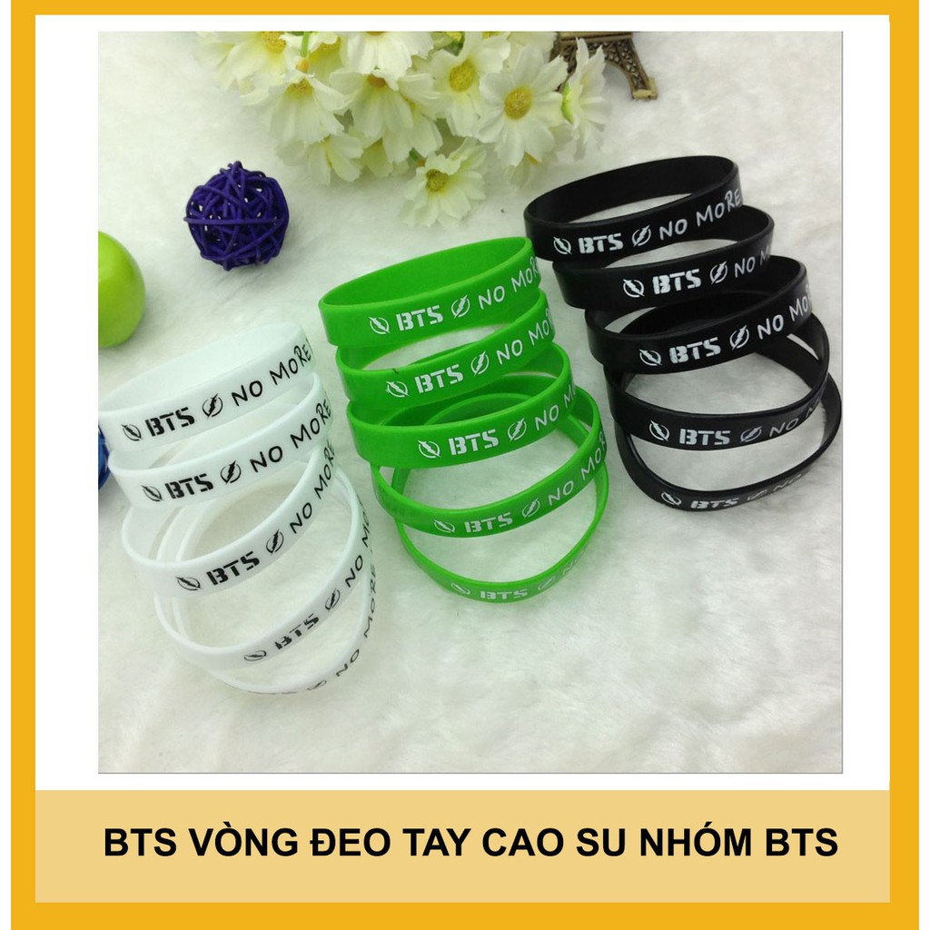 bts vòng đeo tay cao su nhó