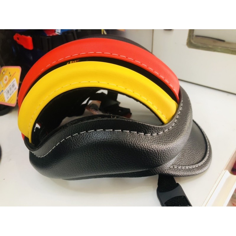 Nón bảo hiểm trẻ em 3 sọc da cao cấp - mũ thể thao siêu nhẹ siêu thoáng cho bé