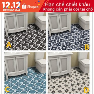Miếng dán sàn PVC tự dính chống thấm Nhà vệ sinh tự dính Nhãn dán trang trí tường 20CM X 3M