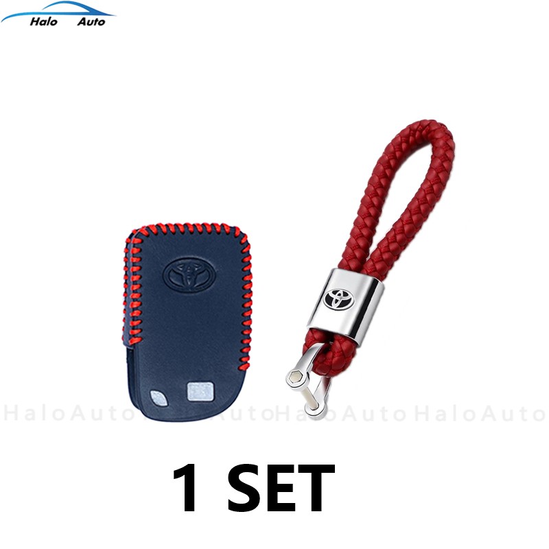 Bọc da cho chìa khóa xe hơi Toyota vios-kèm túi đựng