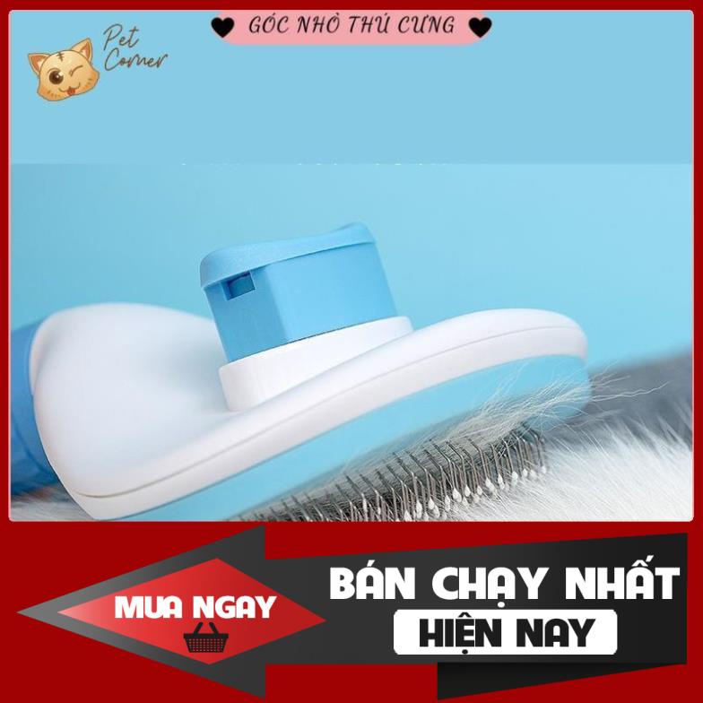 [❌GIÁ SỈ❌] Lược chải lông chuyên dụng có nút bấm nhả lông cho thú cưng (Lược chải lông, gỡ rối lông cho chó mèo) ❤️
