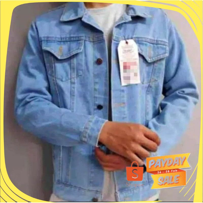 Áo Khoác Jean Denim Màu Đen Size Lớn Cao Cấp / Levi s