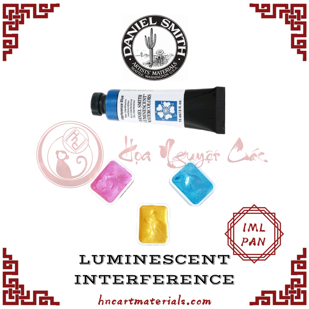 [Daniel Smith] Pocket màu nước 1ml Luminescent Interference