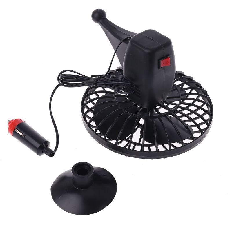 Quạt làm mát mini 12V cho xe hơi xe tải