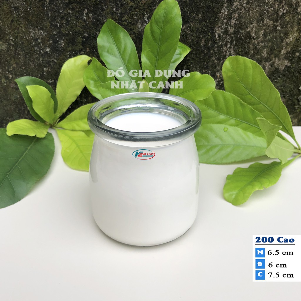 Hũ thủy tinh làm sữa chua các tiện dụng loại 1 có hũ 100ml và hũ 200ml - Giá Hủy Diệt