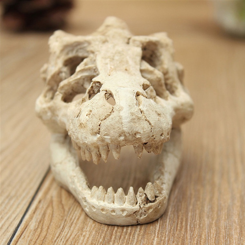 SEL Resin Crocodile Skull Decor Fish Tank Ornament Aquarium Decoration Landscaping