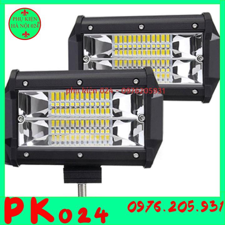 Combo 2 Đèn Led Trợ Sáng Ô Tô 24 Bóng 2 Hàng 9-32V Chất Lượng Tốt