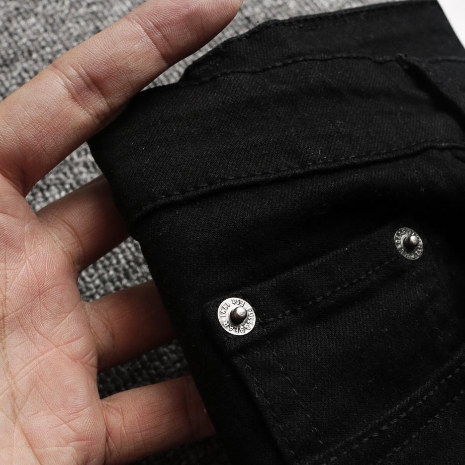 Quần jean nam đen rách pullbear skinny ôm bó co dãn tôn dáng | BigBuy360 - bigbuy360.vn