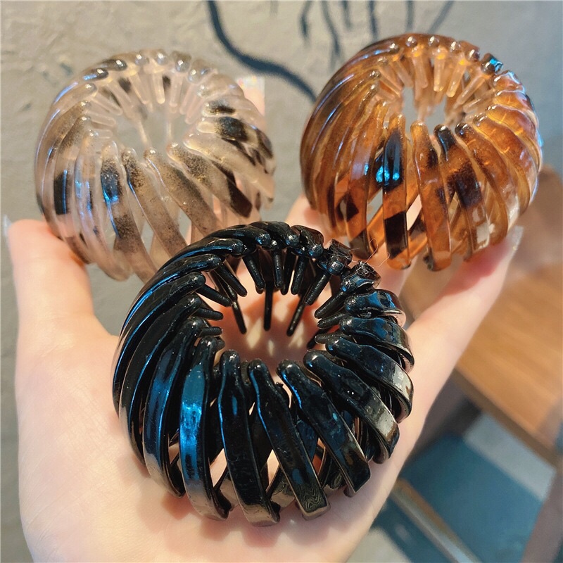 Kẹp xược tóc nhựa đa năng co giãn phong cách hàn quốc mẫu trẻ trung sang chảnh