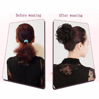 Búi Tóc Giả Xoăn Làm Dày Tóc