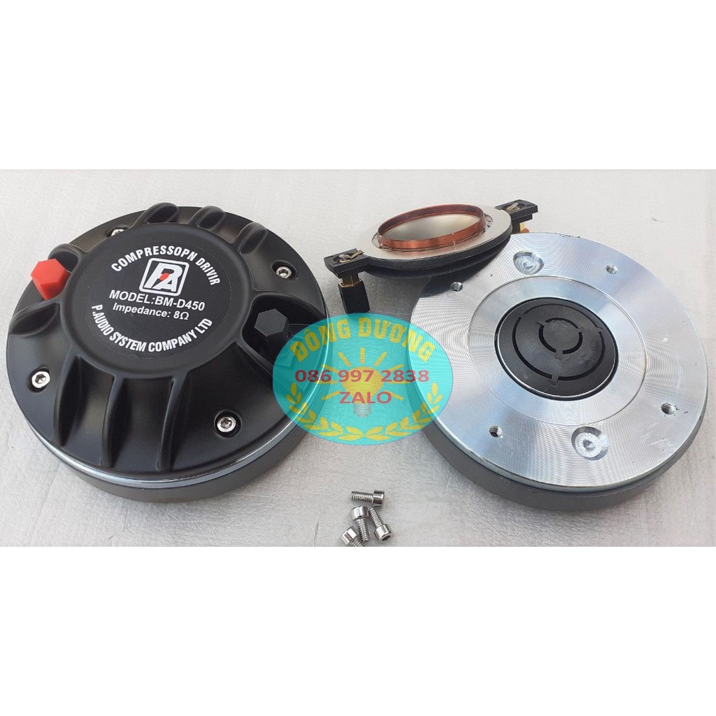 BỘ 2 CỦ TRÉP 450 PAUDIO TỪ 120 COIL 44.4MM ĐỒNG TRÒN - TRÉP BAY BỔNG TRONG TRẺO