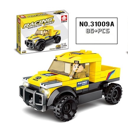 [Rẻ vô địch] Bộ lego đồ chơi ô tô siêu đẹp 90 chi tiết - đồ chơi trí tuệ