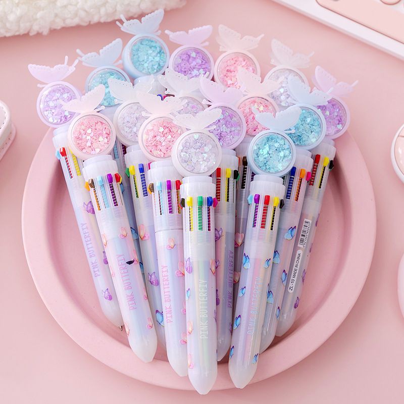 🎁Quà tặng - Bút Bi Bấm 10 ngòi