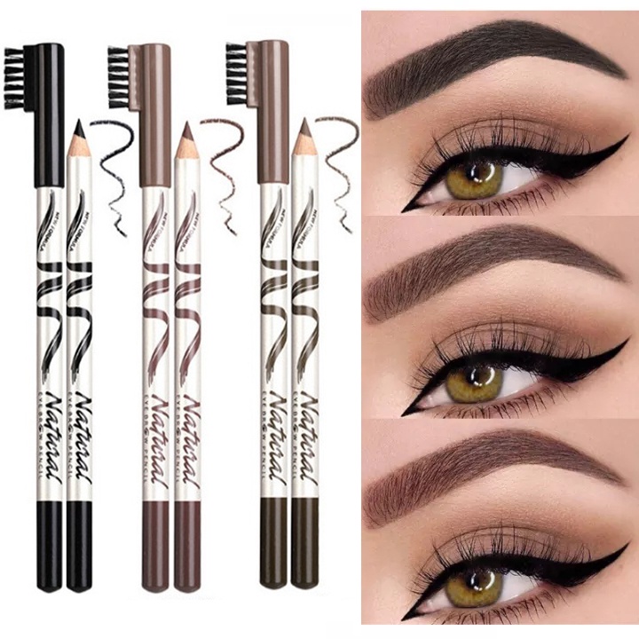 [Hàng mới về] Bút kẻ lông mày 3 màu tùy chọn chống nước tiện dụng