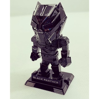 Mô Hình 3D Kim Loại Nhân Vật Báo Đen Black Panther (chưa ráp)