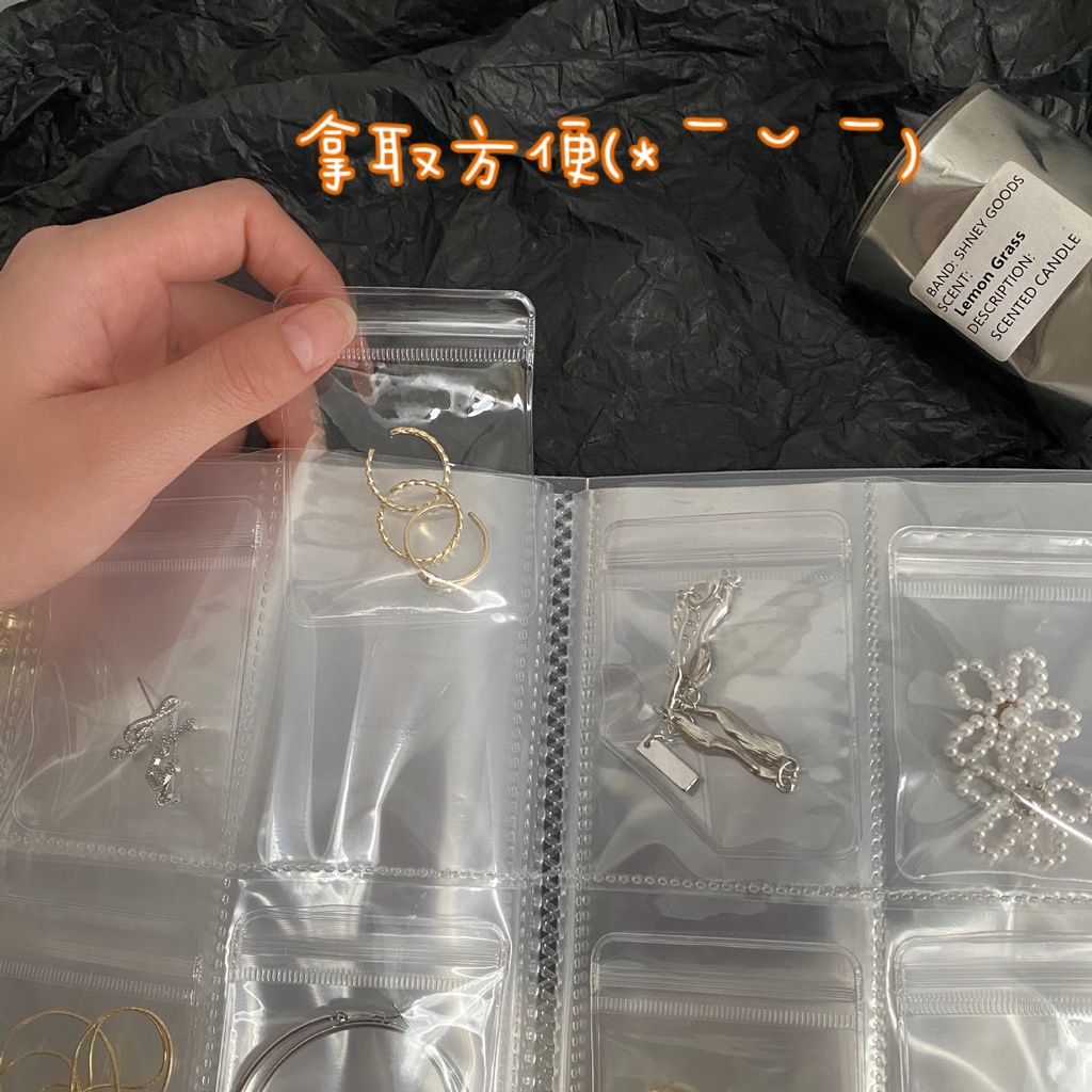 Túi Đựng Trang Sức Bằng pvc Trong Suốt Chống Oxy Hóa Tiện Dụng Đứng