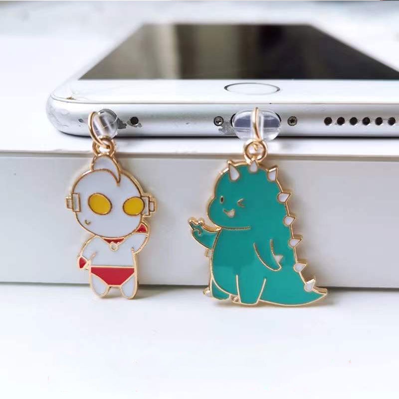 Nút Bịt Chống Bụi Phích Cắm Sạc type-c Hình Ultraman Cho Điện Thoại Apple iphone