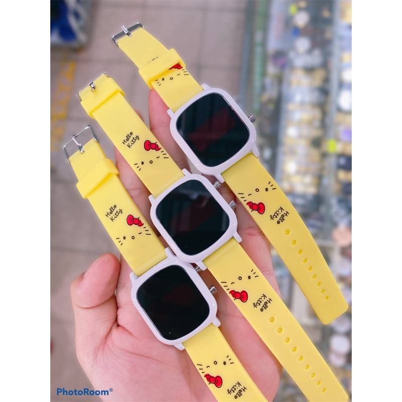 [RẺ VÔ ĐỊCH] Đồng hồ trẻ em Hello Kitty, Frozen Ellsa dây nhựa mềm rẻ nhất HCM