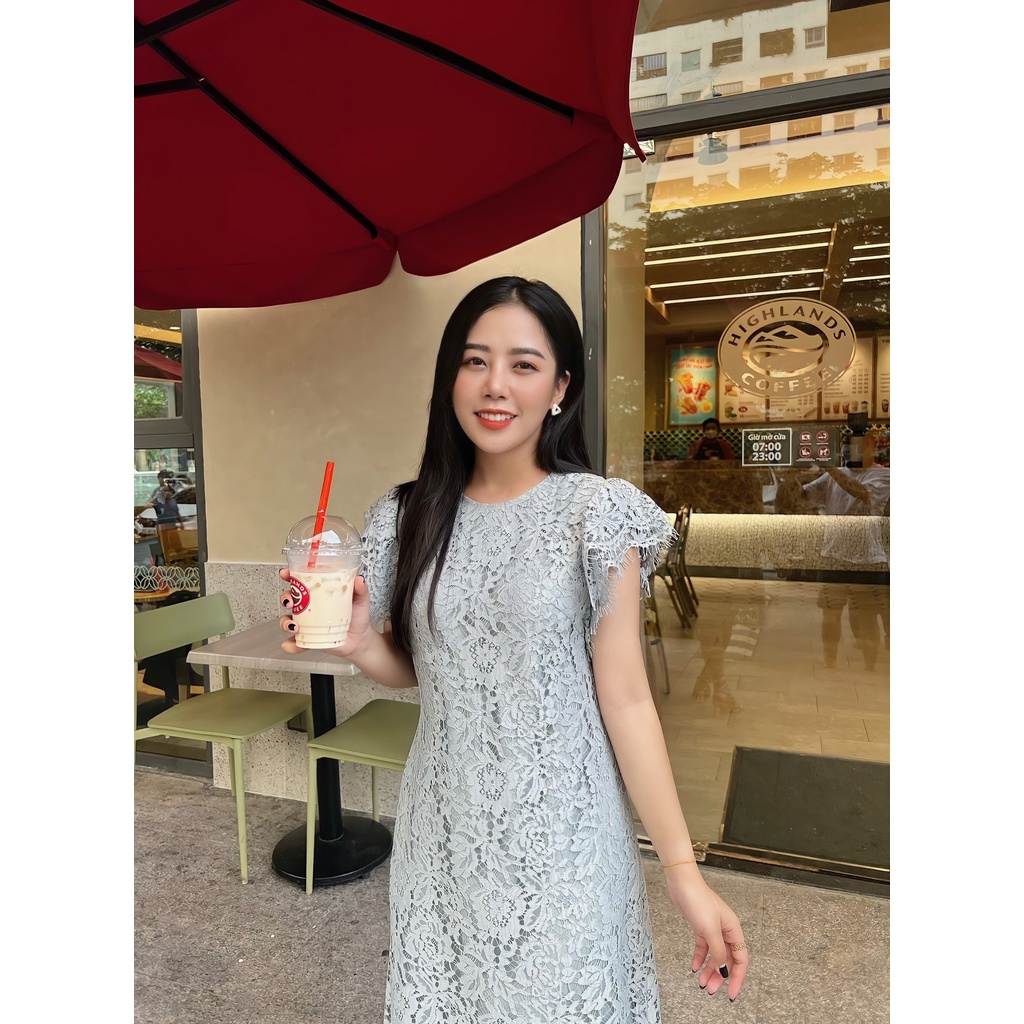 Đầm ren thiết kế dáng suông tay chờm 2 tầng HeraDG SDPBC2049