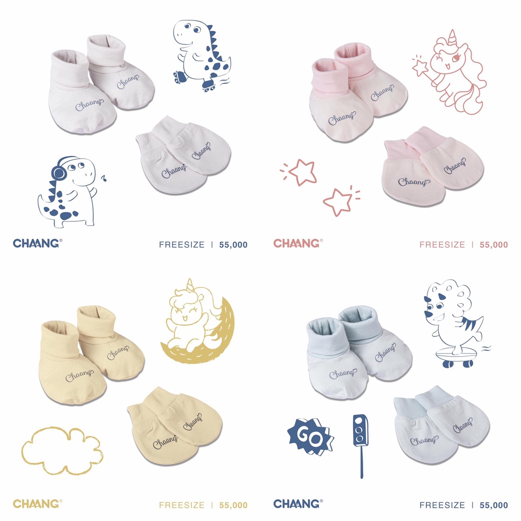 [RẺ VÔ ĐỊCH] Bao tay bao chân sơ sinh Tigger Chaang