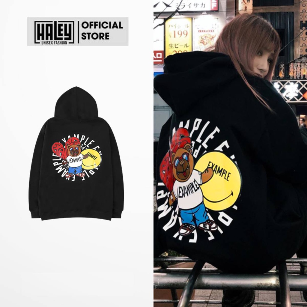 Áo Hoodie có mũ HALEY mã HD56 Nam Nữ Unisex Phong Cách Hàn Quốc Cá Tính, Chất Nỉ Bông Dày Dặn Streetstyle