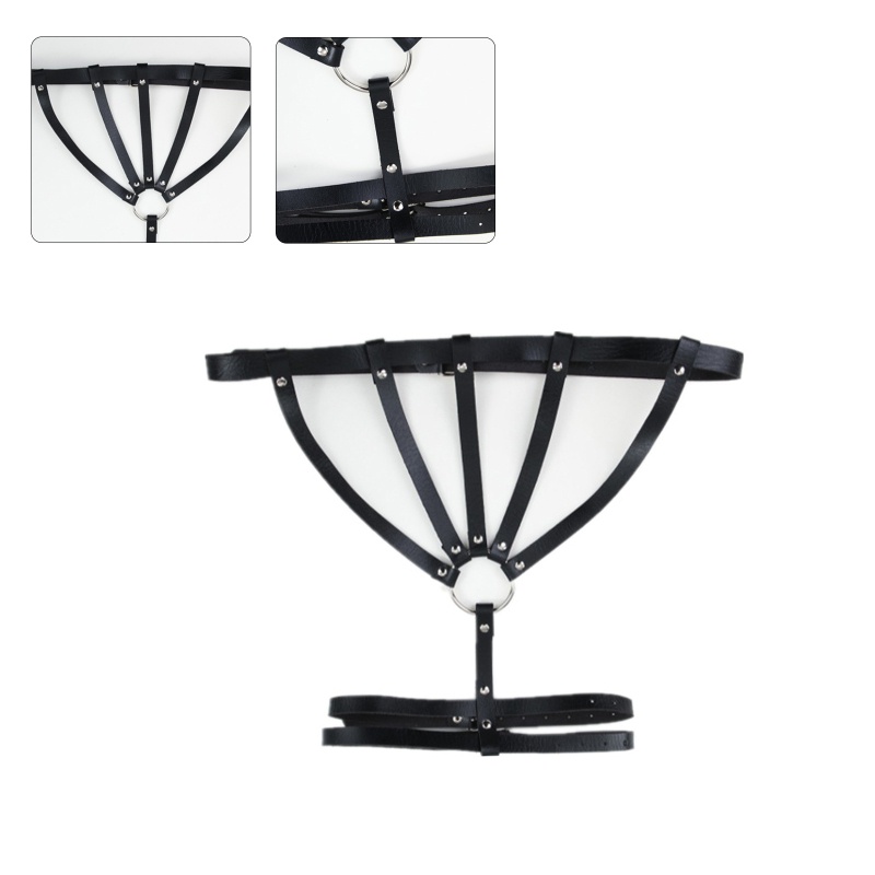 Thắt Lưng Giả Da Phối Lỗ Thời Trang Punk Cho Nữ