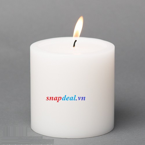 Nến trụ trắng đường kính 5.5cm