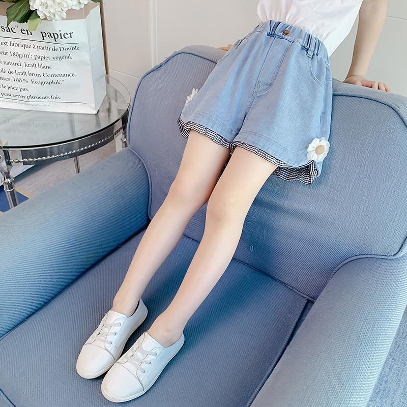 Quần Short Denim Mẫu Mới Năm 2021 Thời Trang Cho Bé Gái