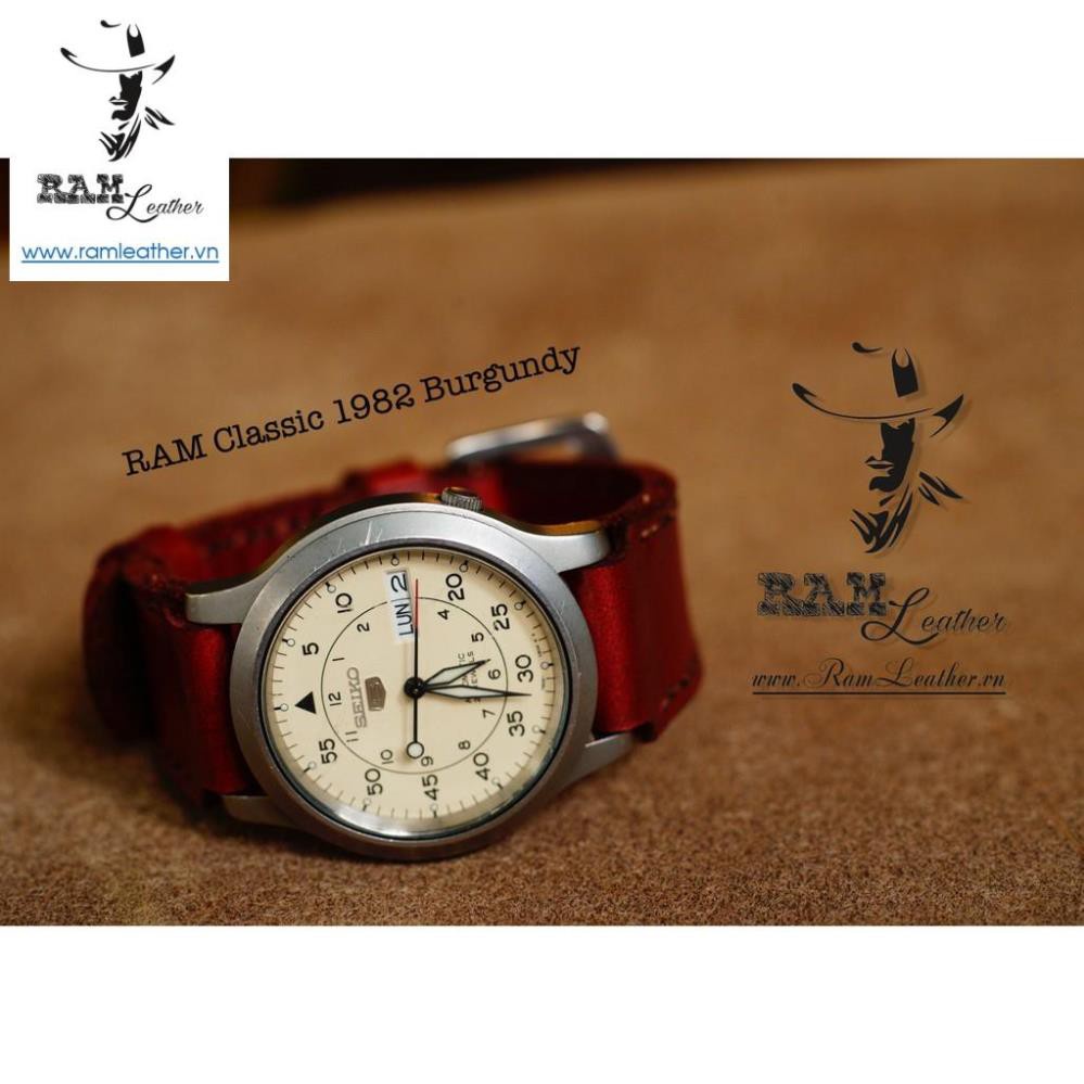 Tổng Hợp Dây Đồng Hồ Da Bò 18 Chuyên Dùng Cho Seiko 5 Quân Đội  Và Orient Sk +