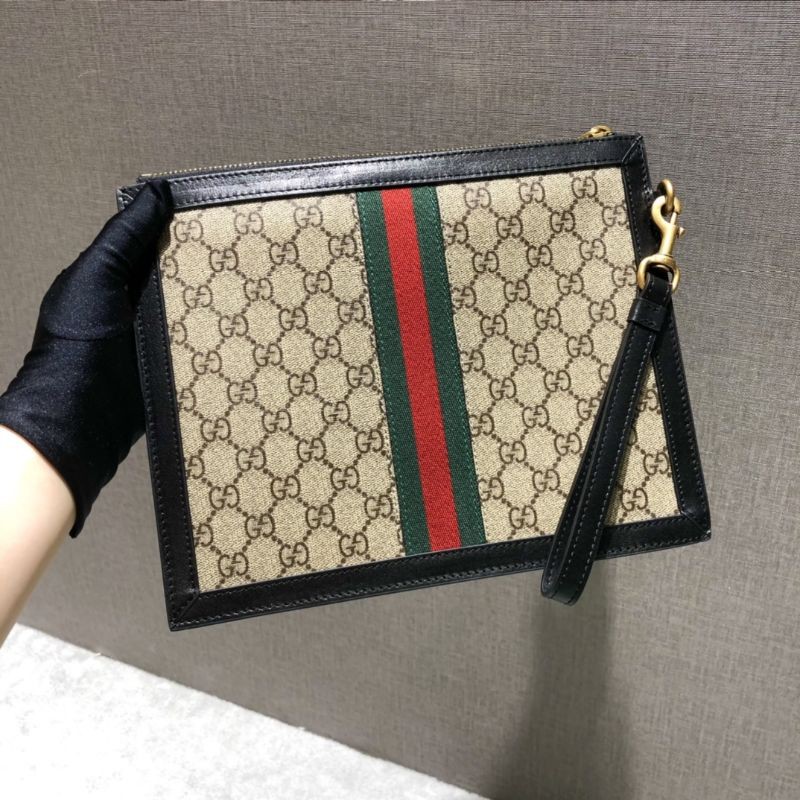 clutch cầm tay cho nam phong cách đơn giản thiết kế sang trọng Gucci