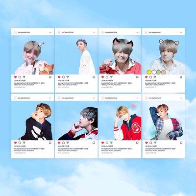 Card trong Bts Jungkook Jimin V instagram