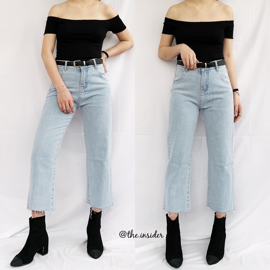 Quần nư quần jeans  suông lửng Q1694ti