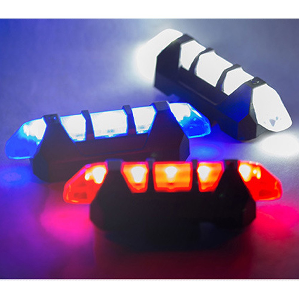 Đèn 5 LED gắn sai xe đạp cổng sạc USB tiện dụng chất lượng cao