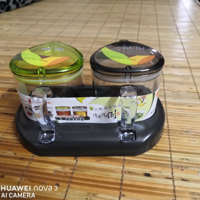 Hũ đựng gia vị, đựng dầu ăn bằng nhựa cao cấp 6332