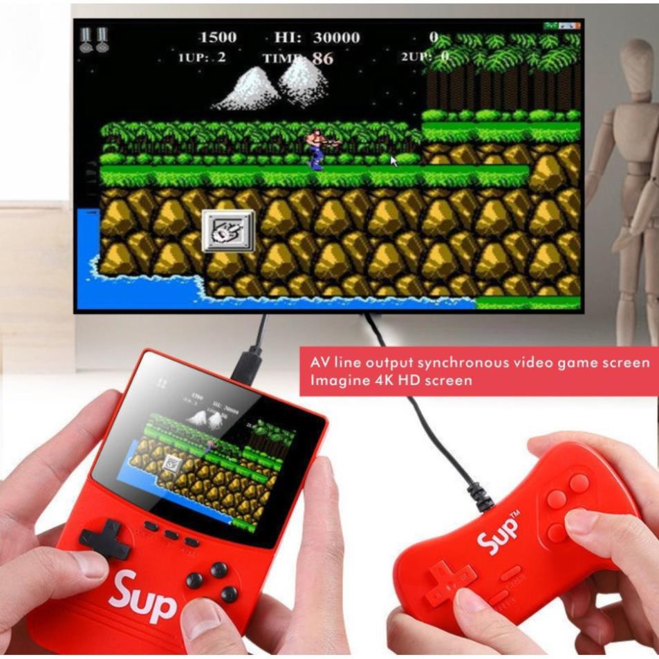 Máy chơi game cầm tay cao cấp Sup 500, máy cổ điển mini tích hợp SẠC DỰ PHÒNG