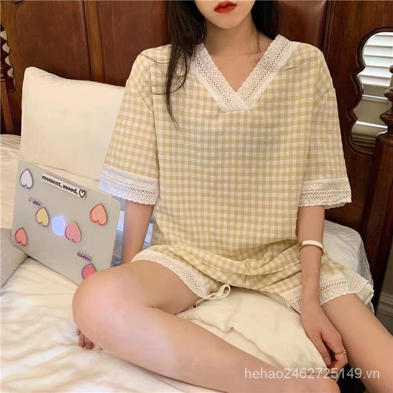 Bộ Đồ Ngủ Pijama Bằng Lụa Lạnh 24h Thời Trang Cho Nữ 5hns