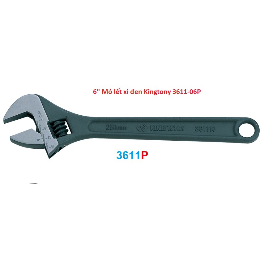 6" Mỏ lết xi đen Kingtony 3611-06P