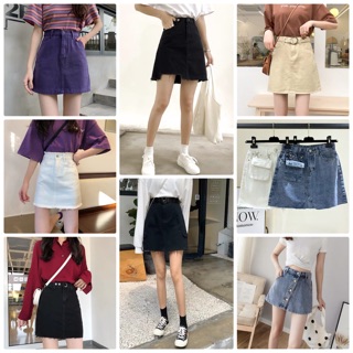 (Order 5-10 days) Bigsize S-5XL Nhiều mẫu - Chân váy ngẵn chữ A ngoại cỡ 2020