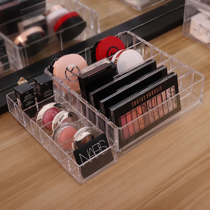 Hộp đựng mỹ phẩm cỡ lớn bằng acrylic trong suốt tiện dụng