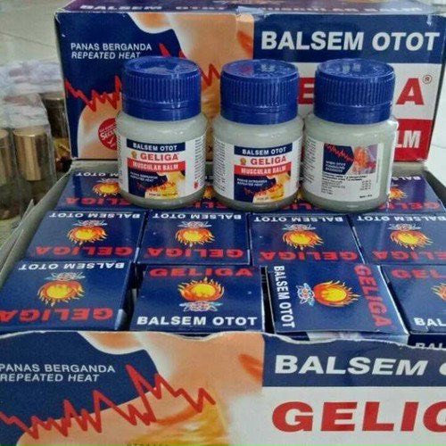 Dầu Cù Là Lửa Geliga Indonesia Muscular Balm (40gr) nhập Thái Lan Giảm Đau Mỏi, Tác Dụng Nhanh Chóng