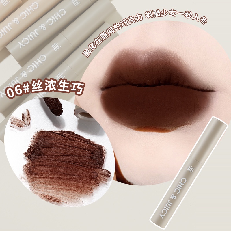 Son Môi Xixi 10 Màu Tùy Chọn Chống Thấm Nước Cao Cấp