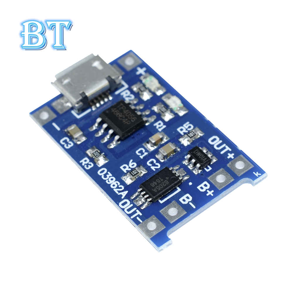Mô-đun Sạc Pin Lithium Micro USB 5V 1A 18650 TC4056A Sự Bảo Vệ