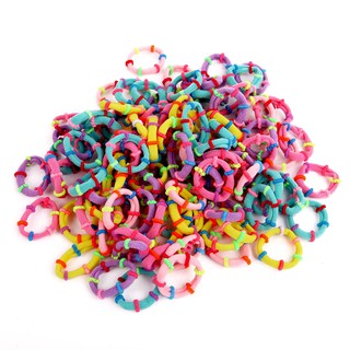 Set 50 Chun Cột Tóc Nhiều Màu Cho Bé