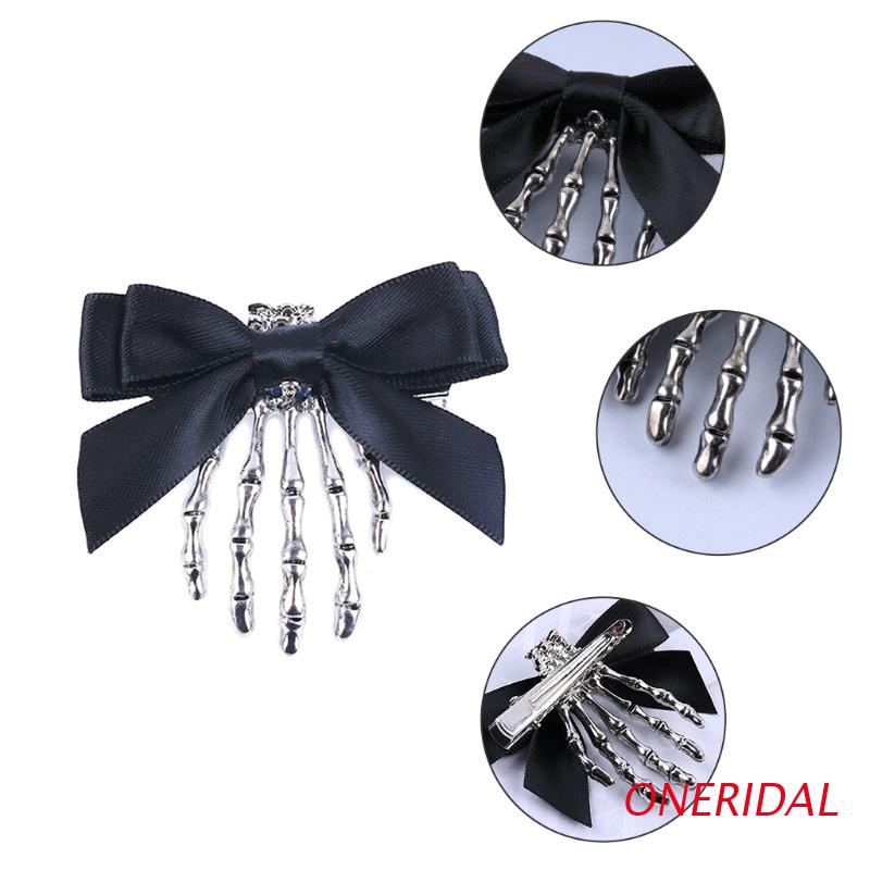 Kẹp tóc hình xương bàn tay phong cách gothic cá tính