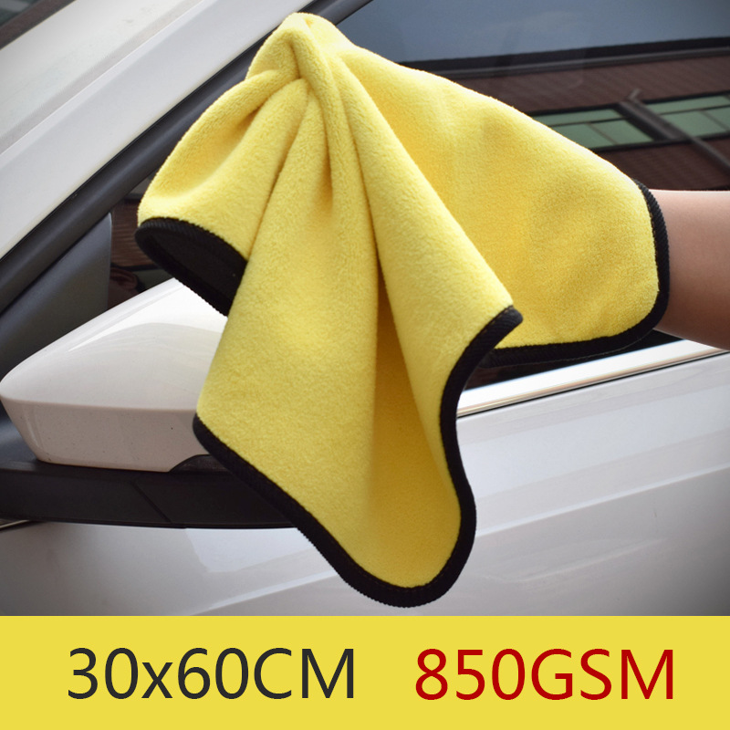 Khăn lông cừu san hô dày thấm hút tốt dùng lau chùi xe hơi tiện lợi