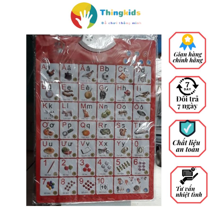 Bảng Chữ Cái Điện Tử Dán Tường Cho Bé - Thingkids