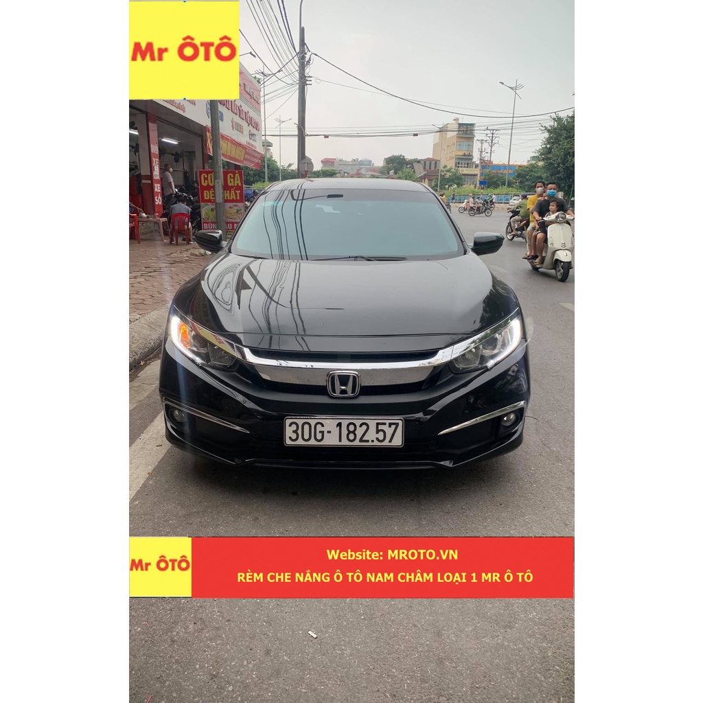 Rèm Che Nắng chống UV Xe Honda Civic 2019-2021 / Civic RS Hàng Loại 1 MR.ÔTÔ -Bảo Hành 2 Năm