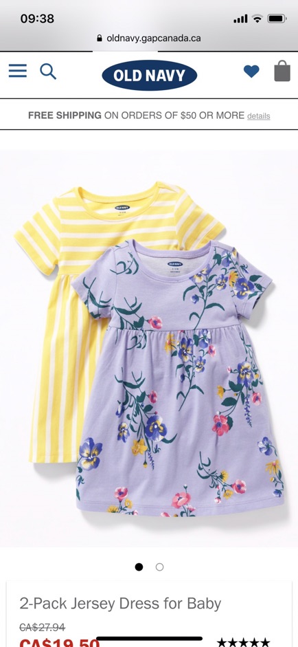 Váy hãng Old Navy xuất xịn chất liệu cotton cho bé gái size từ 6m-5y