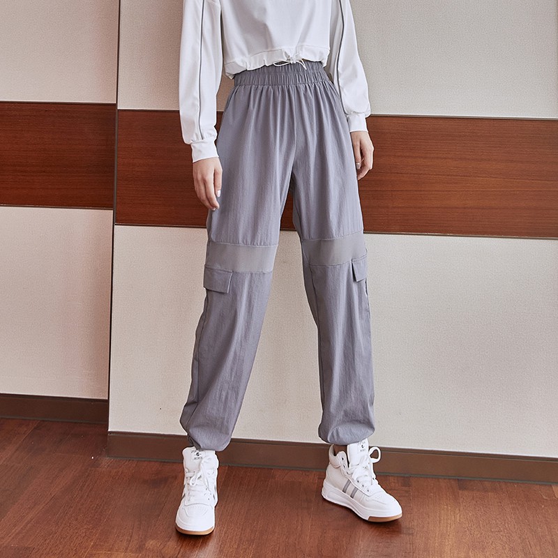 Quần Dài Thể Thao Dáng Rộng Phối Túi Thời Trang Mùa Thu Cho Nữ | BigBuy360 - bigbuy360.vn