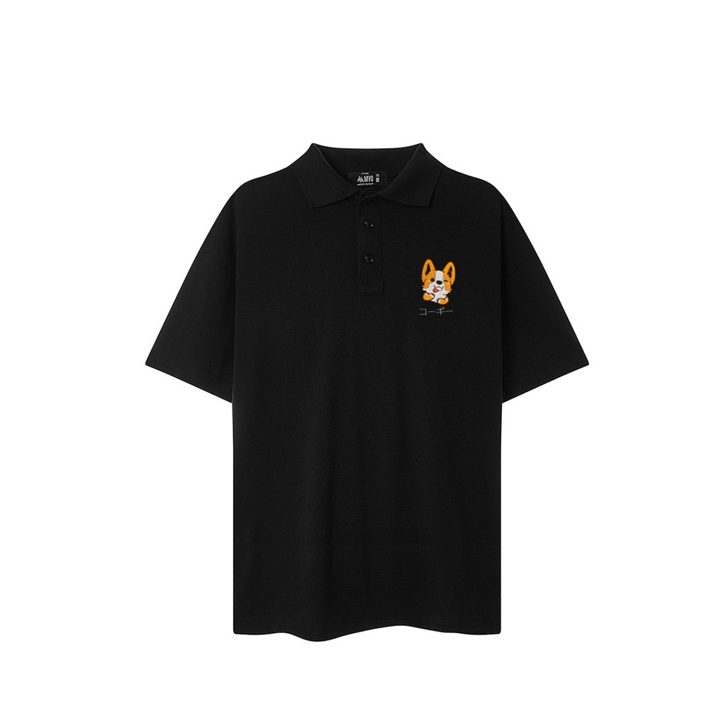 Áo Polo Có Cổ MYO Vải Cotton Thêu Corgi | BigBuy360 - bigbuy360.vn